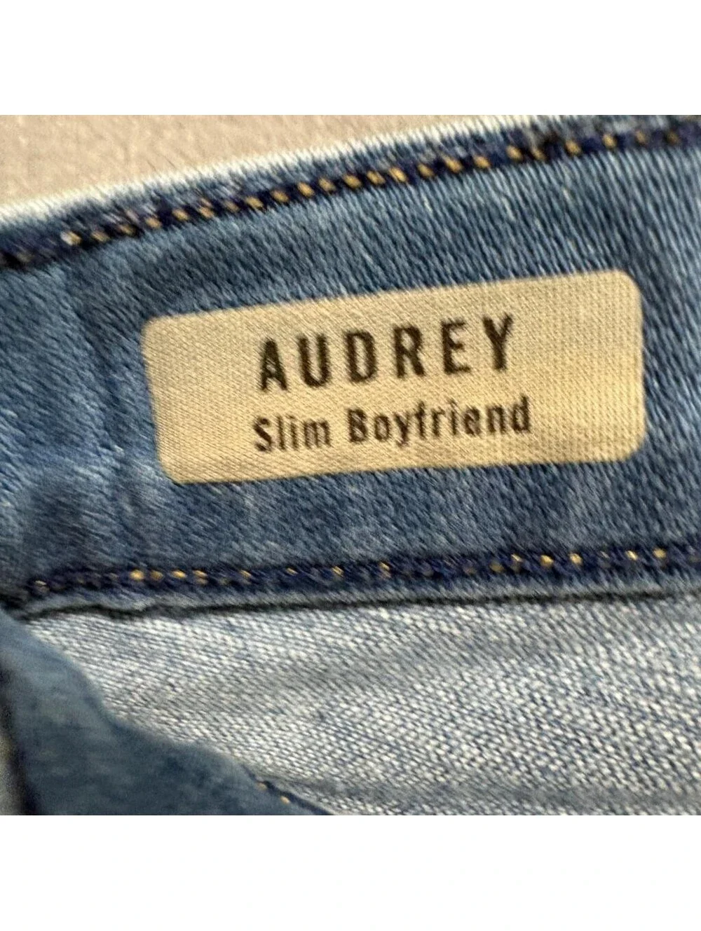 True Religion Audrey Slim Boyfriend Jeans Womens Size 30 Blue Denim Stretch USA